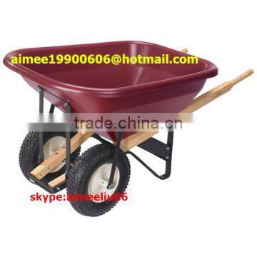 Super Large Capacity Plastic Tray Wheelbarrow 140L Manufacturer photo-3