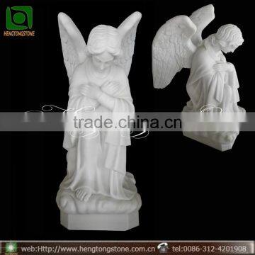 White Marble Praying Angel Statue