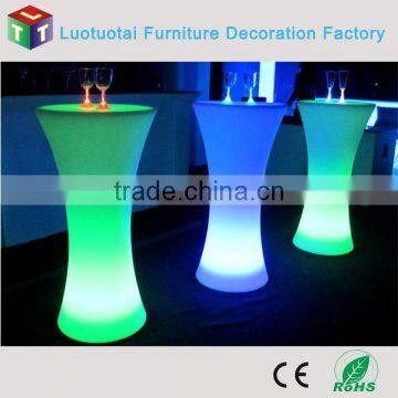Rechargeable Battery Operated Illuminated Round Led Tea/coffee/cocktail Table photo-6