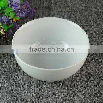 Cheap High Quality White Round Ceramic Coconut Bowl Restaurant Rice Bowl photo-3