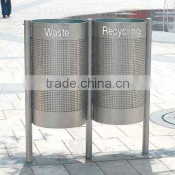 Arlau Outdoor Park Waste Bin Stainless Steel photo-3