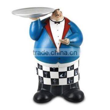 custom make plastic chef figurine toys,custom design cartoon figure plastic chef figurine