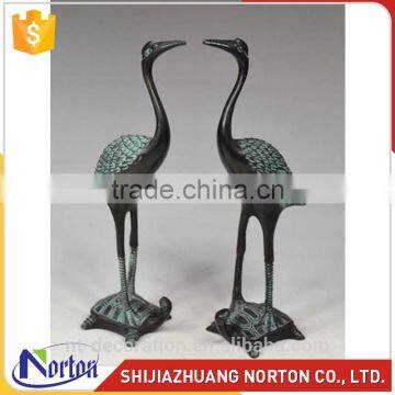 Wild animal bronze red-crowned crane sculpture for sale NTBA-002LI