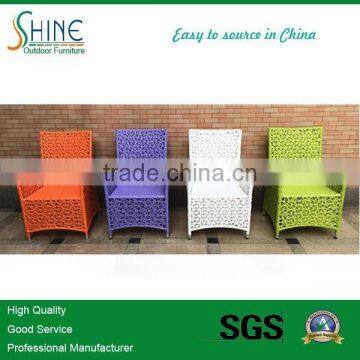 RATTAN GARDEN FURNITURE DINING TABLE AND 4 CHAIRS DINING SET OUTDOOR PATIO (DA1030)