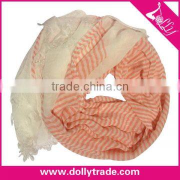 New Fashion Red White Stripe Scarf