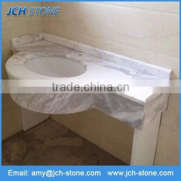 Chinese Antique White Cultured Marble Bathroom Vanity Top