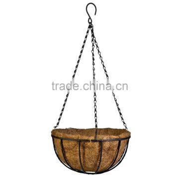 2016 Factory Custom Decoration Black Hanging Iron Flower Basket Stand photo-4