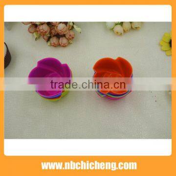 6 Pcs/set New Silicone Baking Mold Cups Cake Cupcake Mold Brownie Muffin Pan photo-3