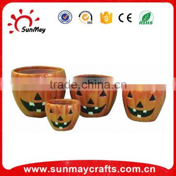 ceramic flower pot for Halloween ornaments