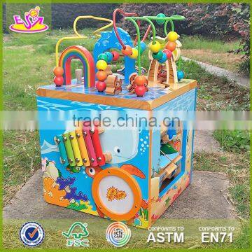 2017 New Fashion 5 in 1 Baby Wooden Activity Cube Toddlers Best Design Wooden Activity Cube Kids Wooden Activity Cube W11B088 photo-5