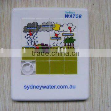 Mini Sliding Puzzle,plastic Promotional Game Puzzle