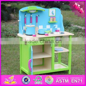 2016 Best Sale Preschool Pretend Play Wooden Boys Toy Kitchen W10C181 photo-2