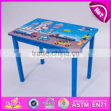 2017 New Design Home / School / Cartoon Wooden Boys Table and Chairs W08G199 photo-4