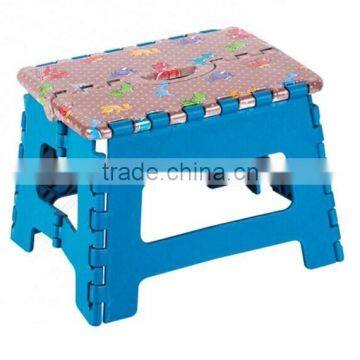 Carton printing folding stool for kids / portable plastic folding step stool