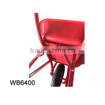 Building Construction Tools and Metal Tray Material and Pneumatic Wheel Wheelbarrow WB6400 photo-5
