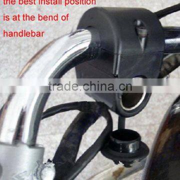 Handlebar Power Plug Socket Cigarette Lighter 12V For Motorcycle