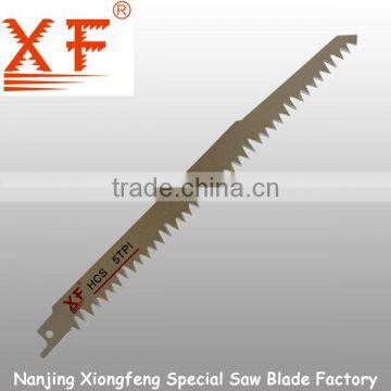 HCS Blade Material and White Finishing reciprocating saw blade for wood