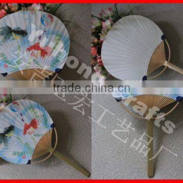 Beautiful And Cute Bamboo Paper Japanese Fan