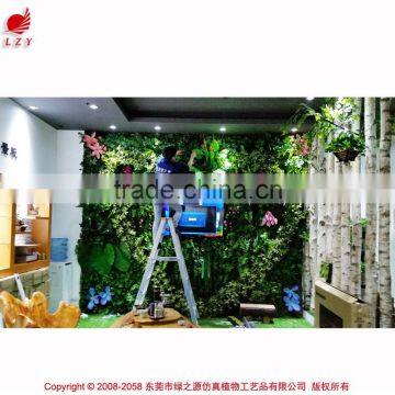 Hanging artificial vertical indoor gardens