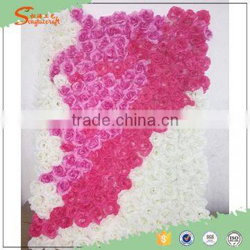 Indoor or outdoor wedding decoration flower artificial walls for hotel decoration,fake flower wall artificial rose wall