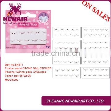 Fashion rhinestone rhinestone stone nail stickers for DIY