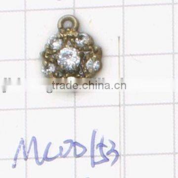 round zircon copper pendant MC00153