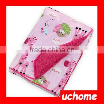 UCHOME Spring&Autumn Super Soft Short Plush Printed Infant Baby Blanket photo-3