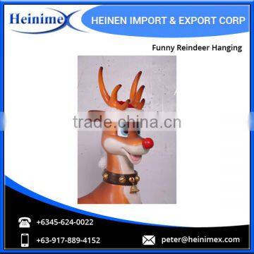Hot Sale Christmas Decoration Funny Reindeer Hanging photo-2