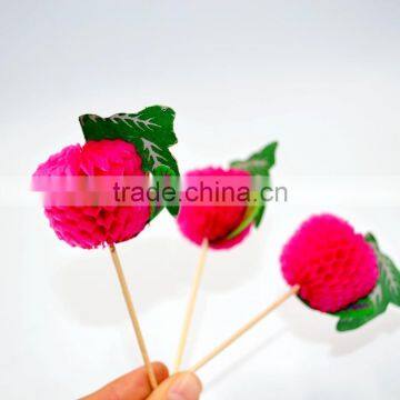 Handmade Wedding / Birthday /Party Decorative Wooden Picks photo-5