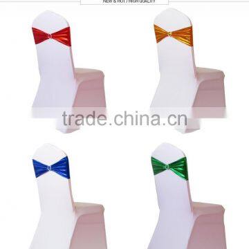 Bronzing Spandex Chair Band With Round Plastic Buckle photo-2