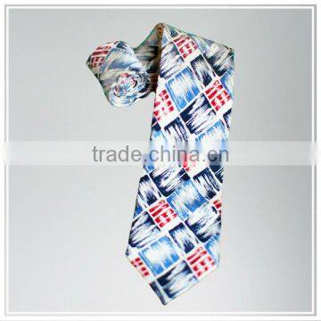 2013 new designs style digital printing 100% silk tie