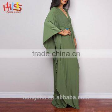 Islamic Items for Sale Butterfly Green Maxi Dress Alle Baba Abaya Muslim photo-5