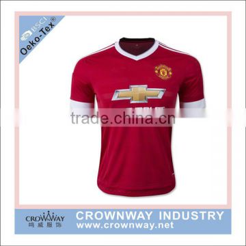 China manufacture custom top thai quality soccer jersey