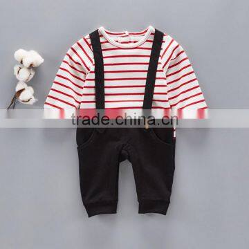 New Arrival Product Striped Newborn Clothing Overalls Baby Jumpsuits photo-5