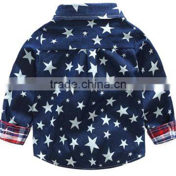 Turkey Cotton One Pocket Long Sleeve Denim Shirt for Boys photo-2