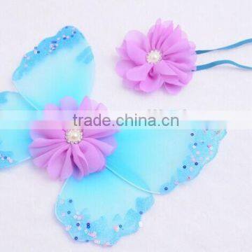 Unique Design Healthy Material Baby Decorative Butterfly Wings & Headband Photography Props photo-4