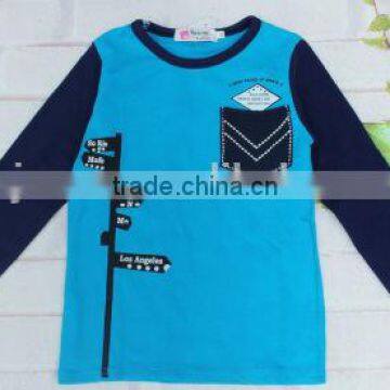 GZY Long Sleeve t Shirt Boy Round-neck Mixed Model 2017 Stock Export China Factory Price South East Asia photo-2