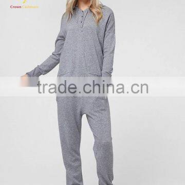 Casual Knitted 100% Pure Cashmere Pants photo-3