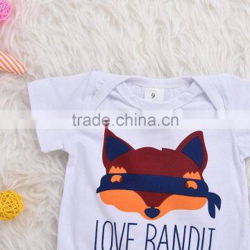 S60664B 2016 New Newborn Baby Boy Girl Romper Clothes Cotton Short Sleeve Infant Clothes photo-2
