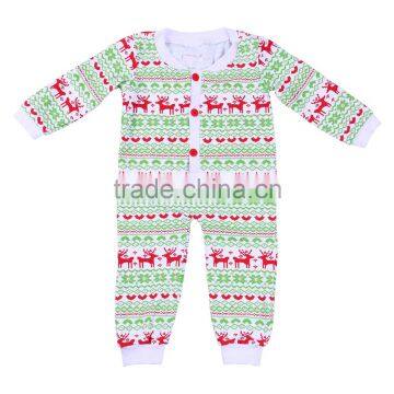 Top quality newborn christmas romper 100% cotton baby toddler kids onesie design bodysuit