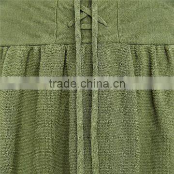2017 OEM Spring Pleated Young Mini Oasis Skirts With Cords photo-5