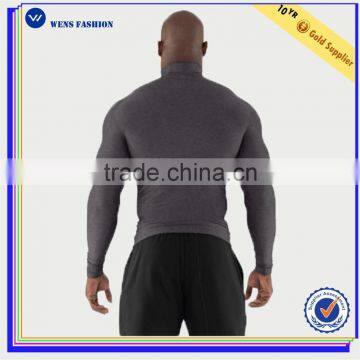 Wholesale Men Cheap Price Plain Long Sleeves Bodybuilding Gym T-shirts