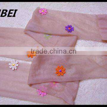 Handmade Lace Socks Colorful Flowers Pearl Rhinestone Anti-hook Wire Pantyhose Stockings photo-6