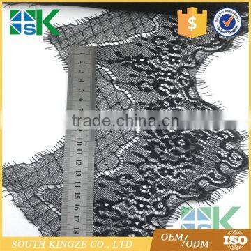 14.5cm Wide Black Eyelashes Voile France Lace Trim Ribbon DIY Crafts Apparel Sewing Supplies Decoration Clothes photo-4