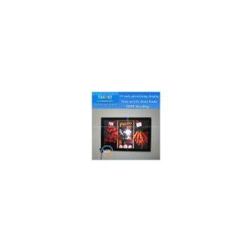Acrylic front frame 19 inch indoor advertising displays