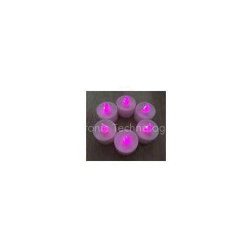 Mini plastic battery operated red flameless LED candles for shopping mall