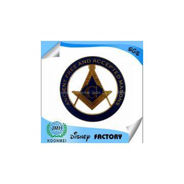 Custom masonic badge lapel pin enamel medal factory in China with high quality