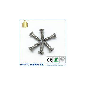 Countersunk head stainless steel 316 self tapping screw