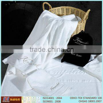 5 Star Hotel Standard Cotton Fiber Jacquard Embossed Bath Towel And Face Towel Sets