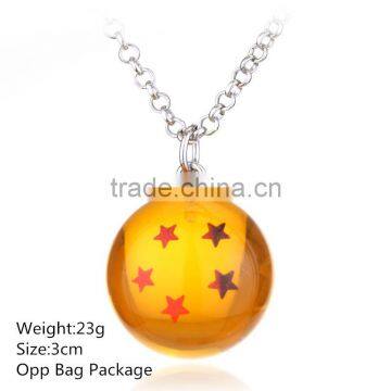 Five Stars Choker Cartoon Orange Color Dragon Ball Z Anime Necklace 10pcs/set